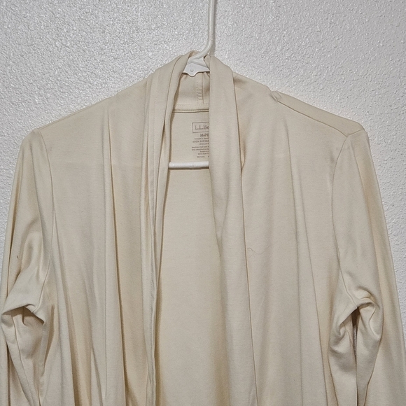 LL Bean open cardigan size medium petite - Picture 2 of 9